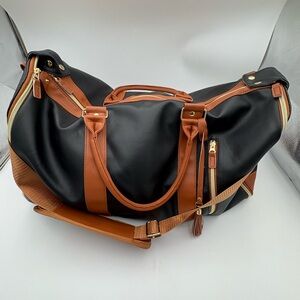 Black and Brown Men's Suit Travel Bag